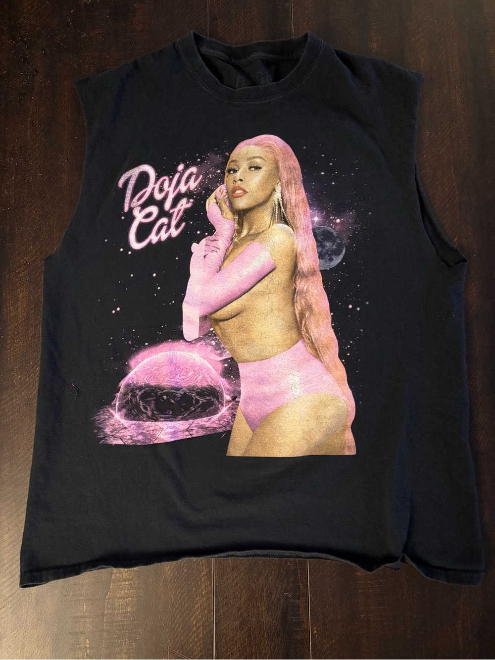 Doja Cat Pink and Black Tank Top